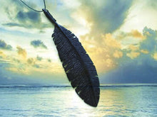 Load image into Gallery viewer, Raven Feather Necklace - FeatherTribe