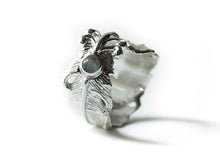Load image into Gallery viewer, Moonstone Feather Ring - FeatherTribe
