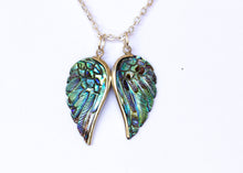 Load image into Gallery viewer, Abalone Mini Angel Wings Necklace - FeatherTribe
