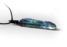 Load image into Gallery viewer, Super Mini Abalone Flight Feather Necklace - FeatherTribe
