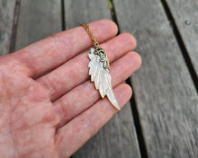 Load image into Gallery viewer, Mini Archangel Michael Wing Pendant