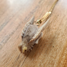 Load image into Gallery viewer, Small Dragon Skull Pendant
