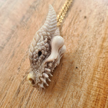 Load image into Gallery viewer, Small Dragon Skull Pendant
