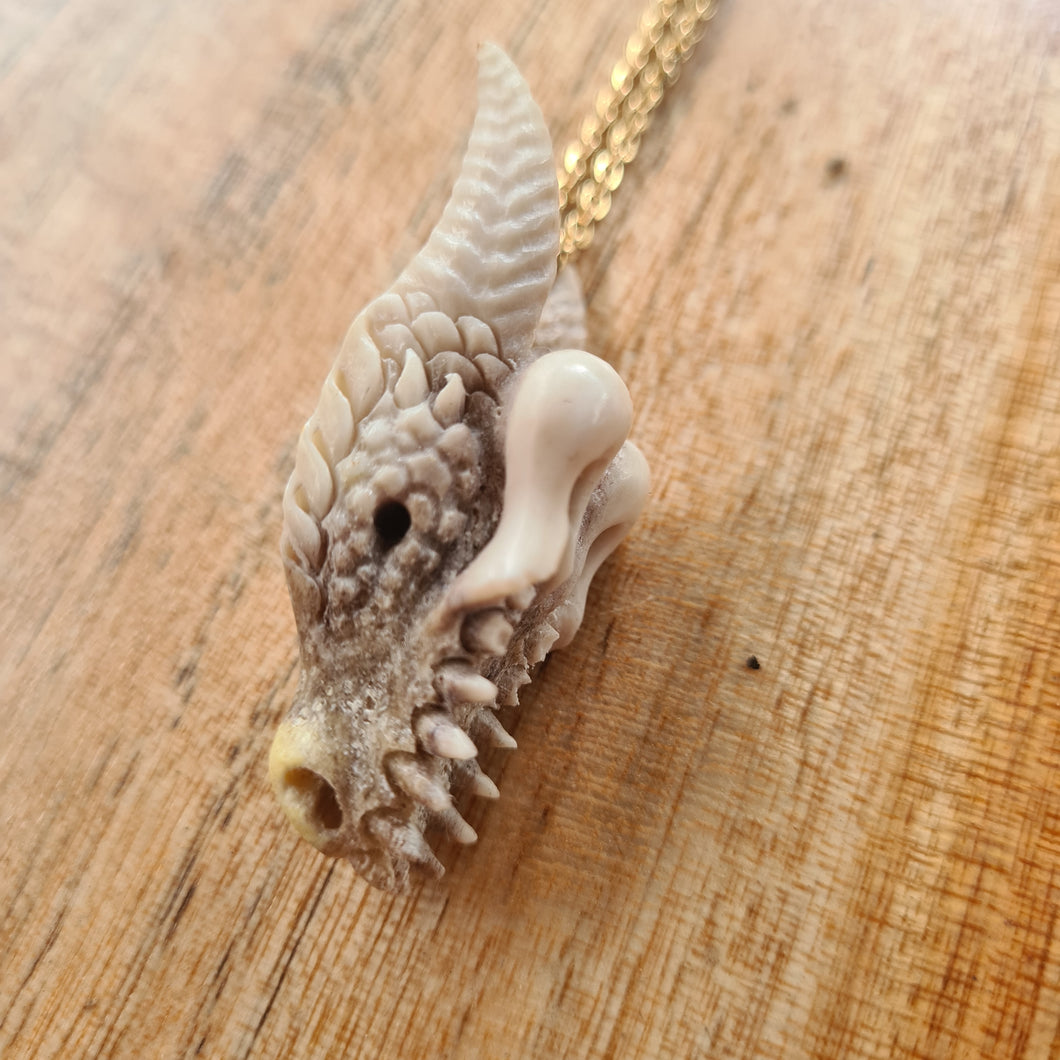 Small Dragon Skull Pendant