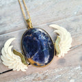 Angel Wing Pendant Sodalite