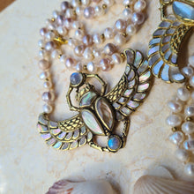 Load image into Gallery viewer, Cleopatra Scarab Pearl Necklace
