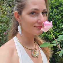 Load image into Gallery viewer, Archangel Michael Wing Earrings (Kopal)
