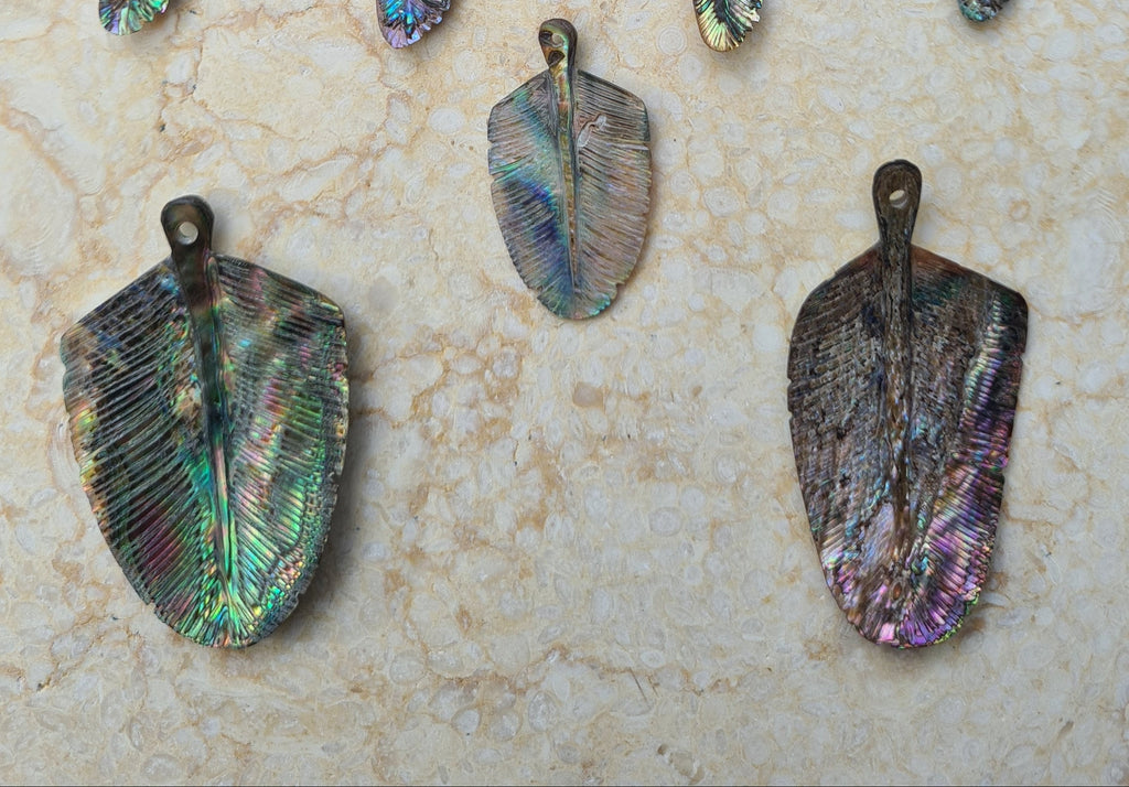 SECOND: Abalone Eagle Down Feather - FeatherTribe