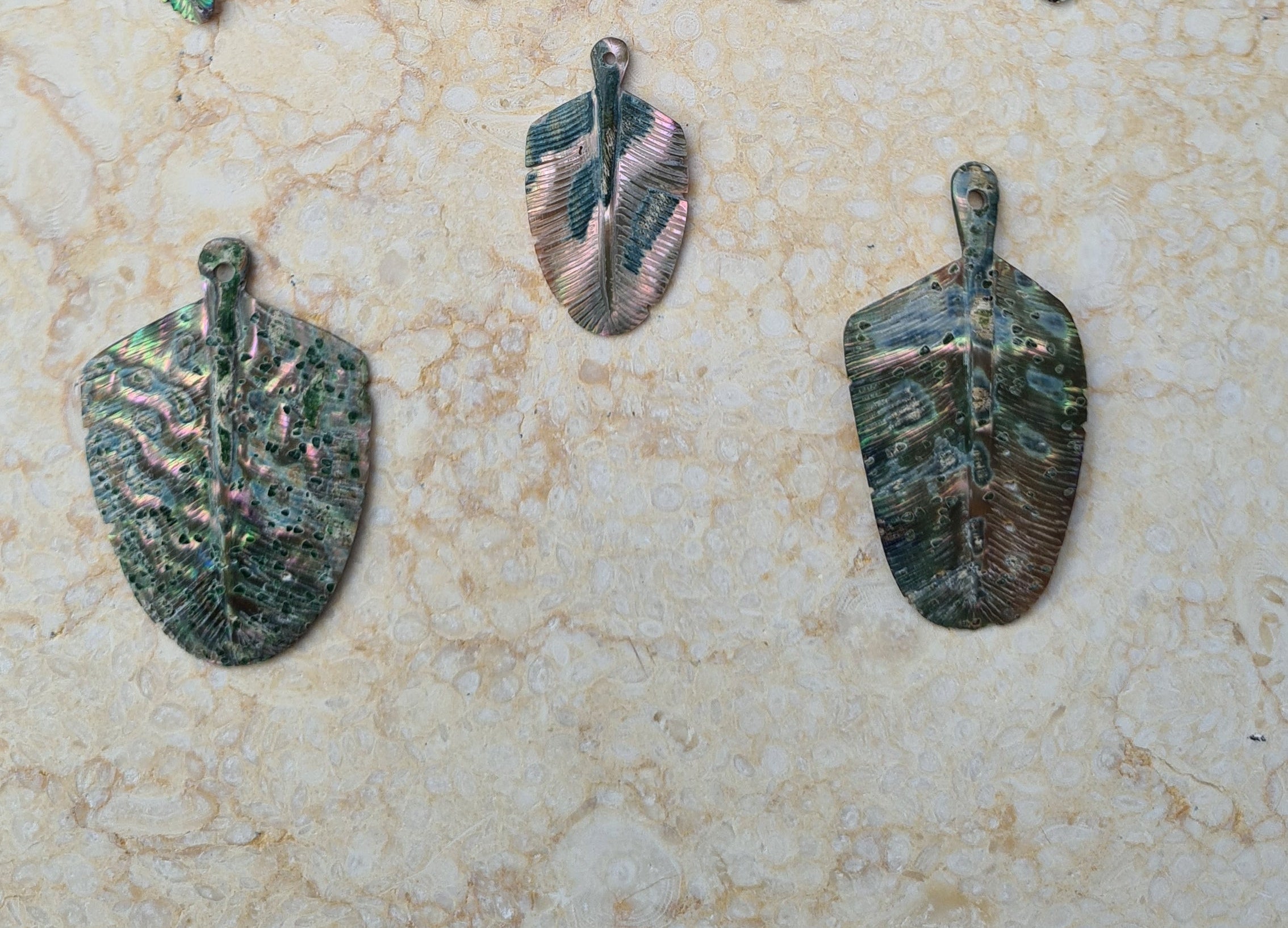 SECOND: Abalone Eagle Down Feather - FeatherTribe