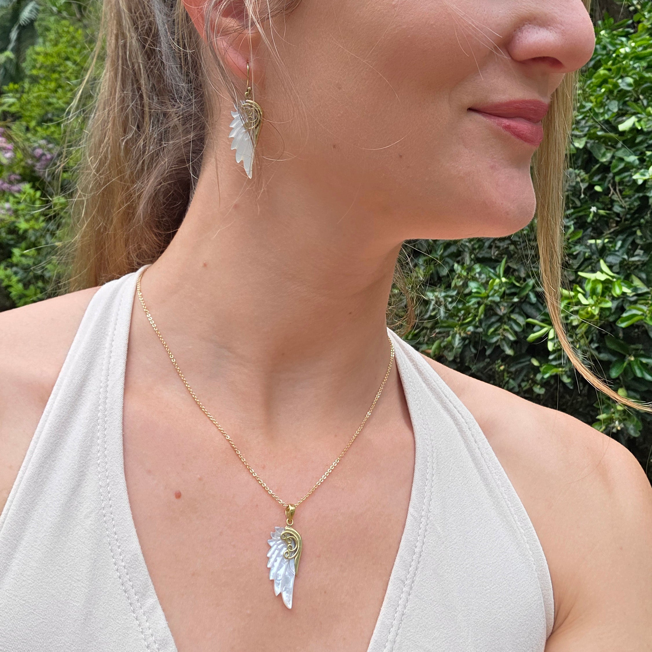 Archangel Michael Wing Earrings, Extra Small - FeatherTribe