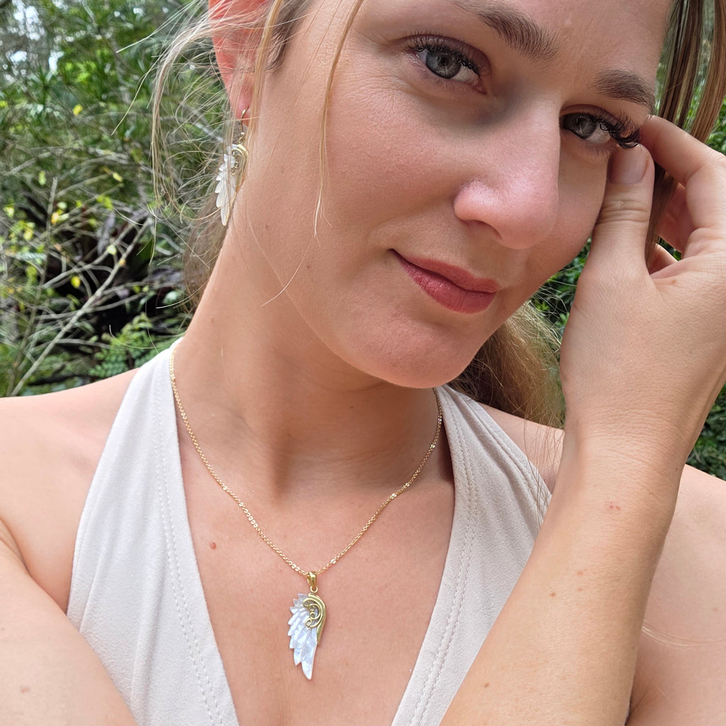 Archangel Michael Wing Earrings, Extra Small - FeatherTribe