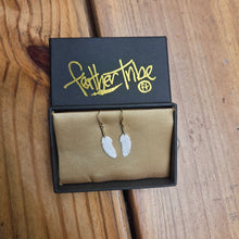 Load image into Gallery viewer, Bone Feather Earrings Extra Small
