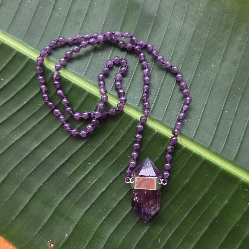 Celeste Mala Necklace - Amethyst