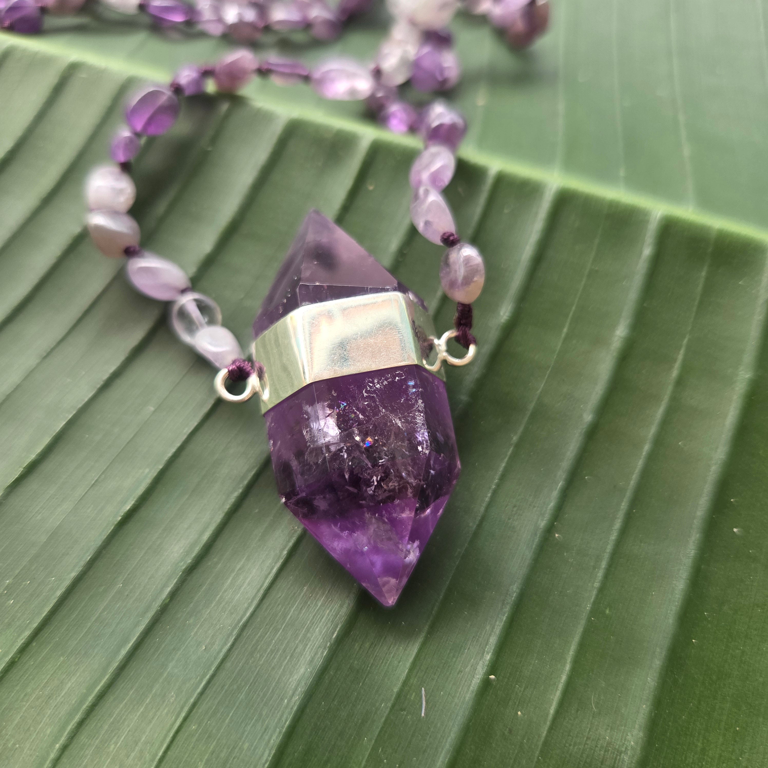 Celeste Mala Necklace - Amethyst
