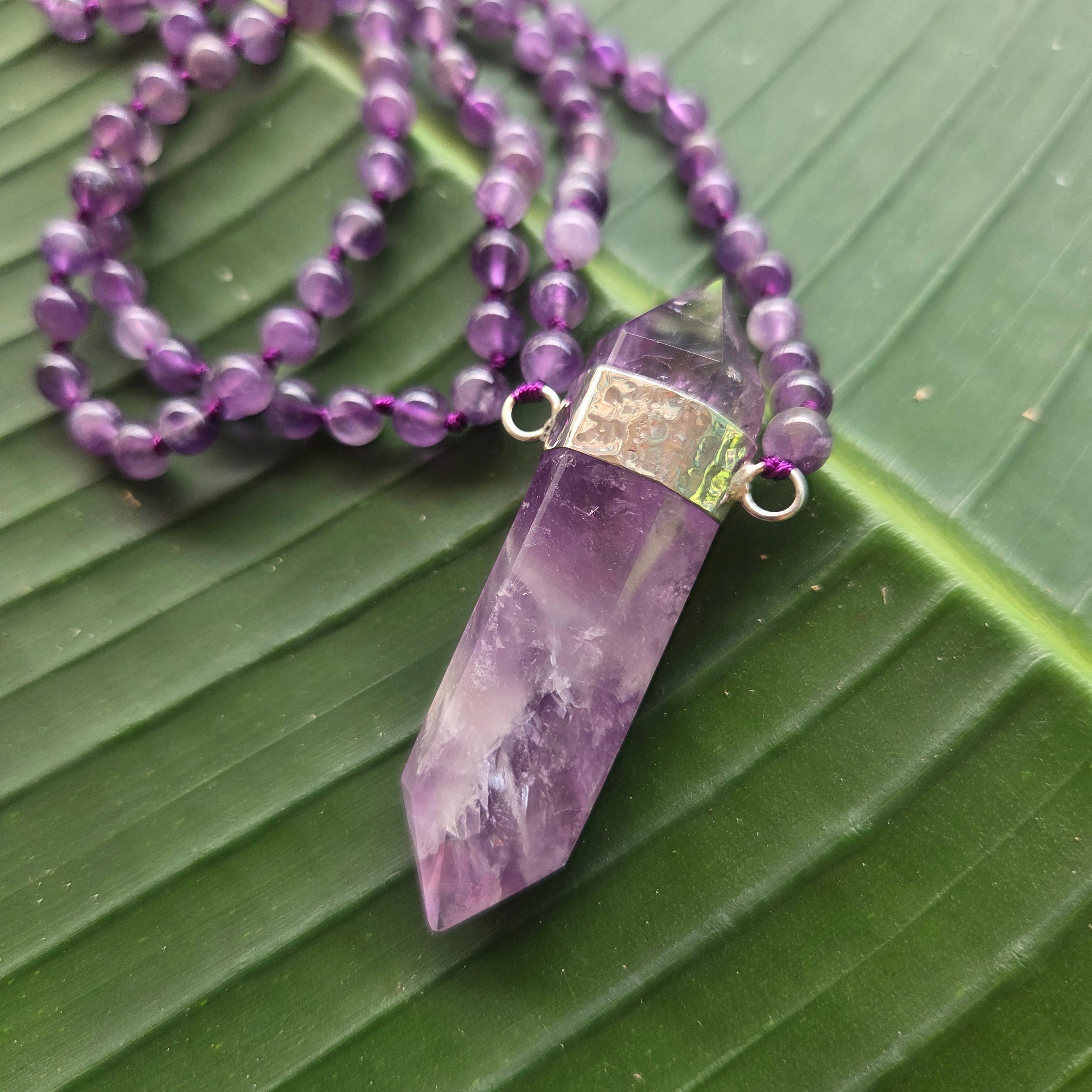 Celeste Mala Necklace - Amethyst