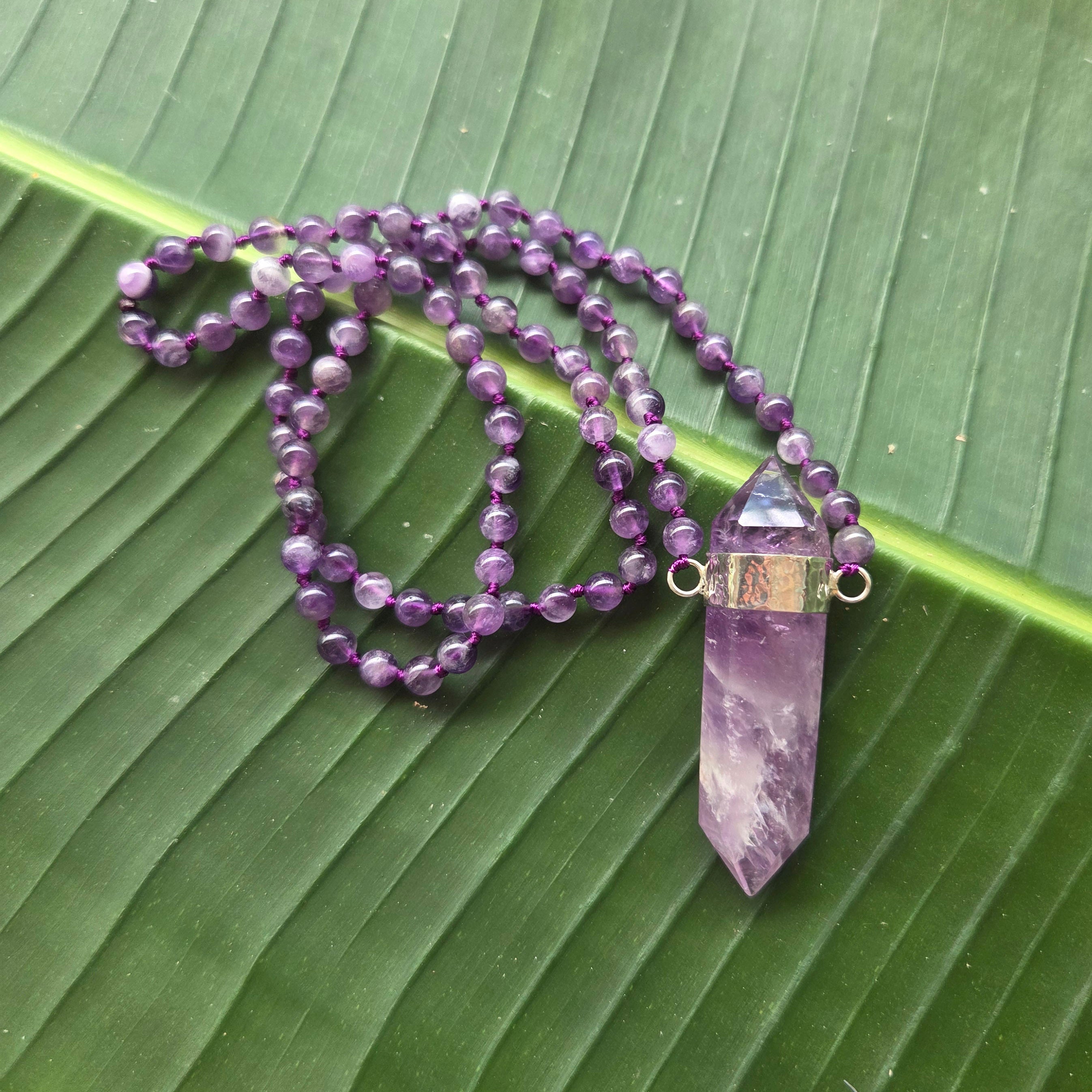 Celeste Mala Necklace - Amethyst