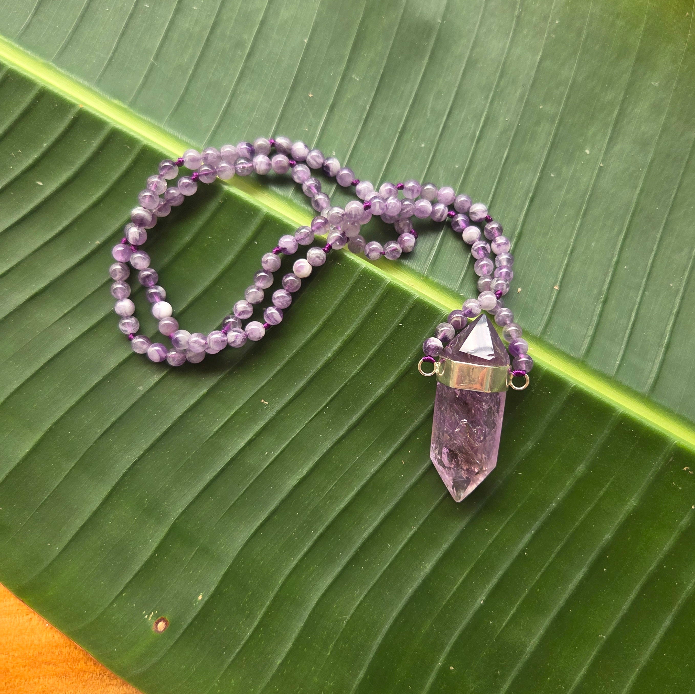 Celeste Mala Necklace - Amethyst