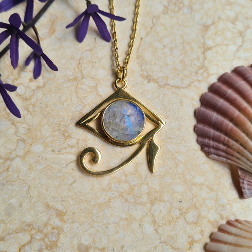 Eye of Horus Moonstone - Feather Tribe