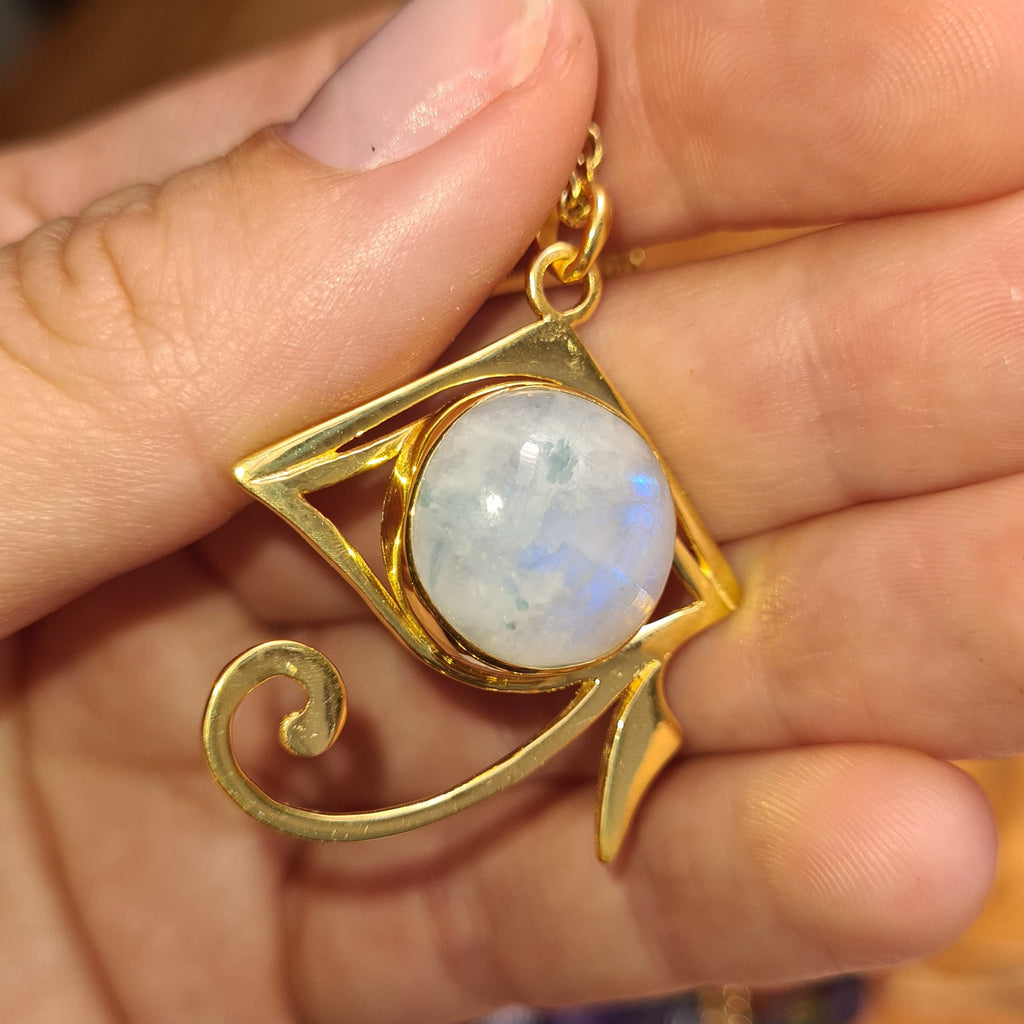 Eye of Horus Moonstone - Feather Tribe