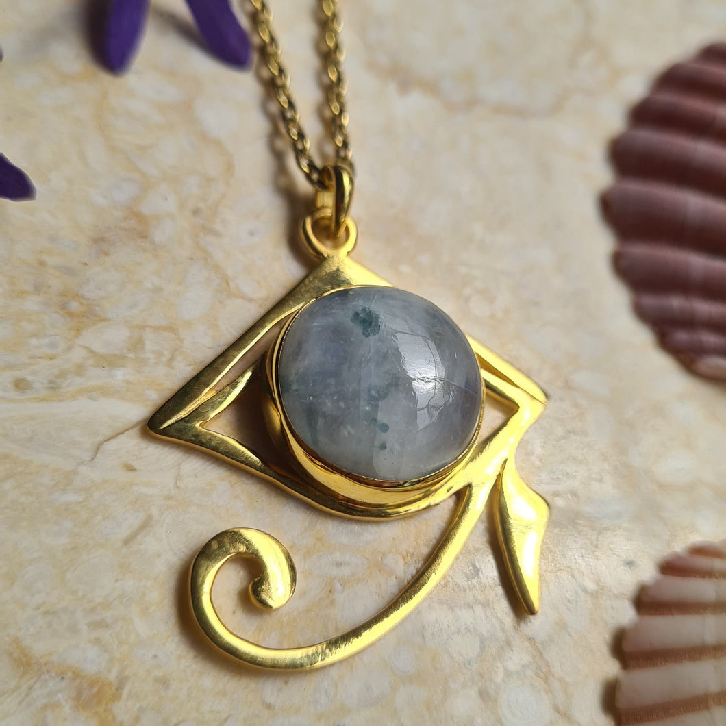 Eye of Horus Moonstone - Feather Tribe