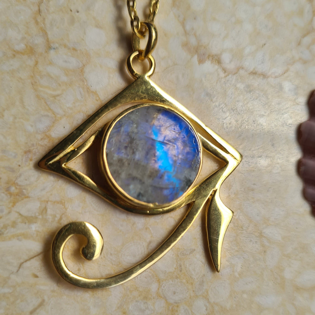 Eye of Horus Moonstone - Feather Tribe