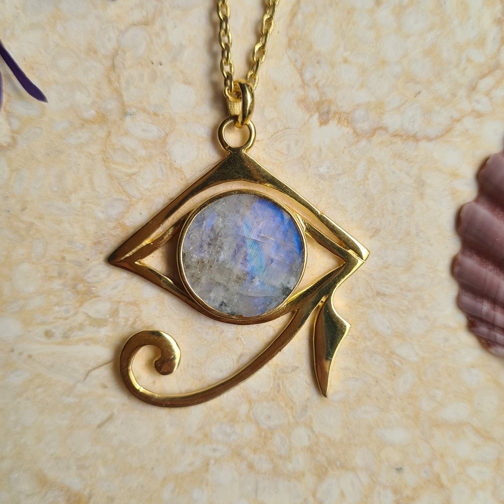 Eye of Horus Moonstone - Feather Tribe
