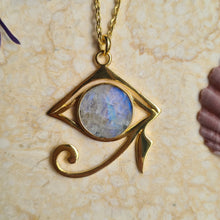 Load image into Gallery viewer, Eye of Horus Moonstone - Feather Tribe
