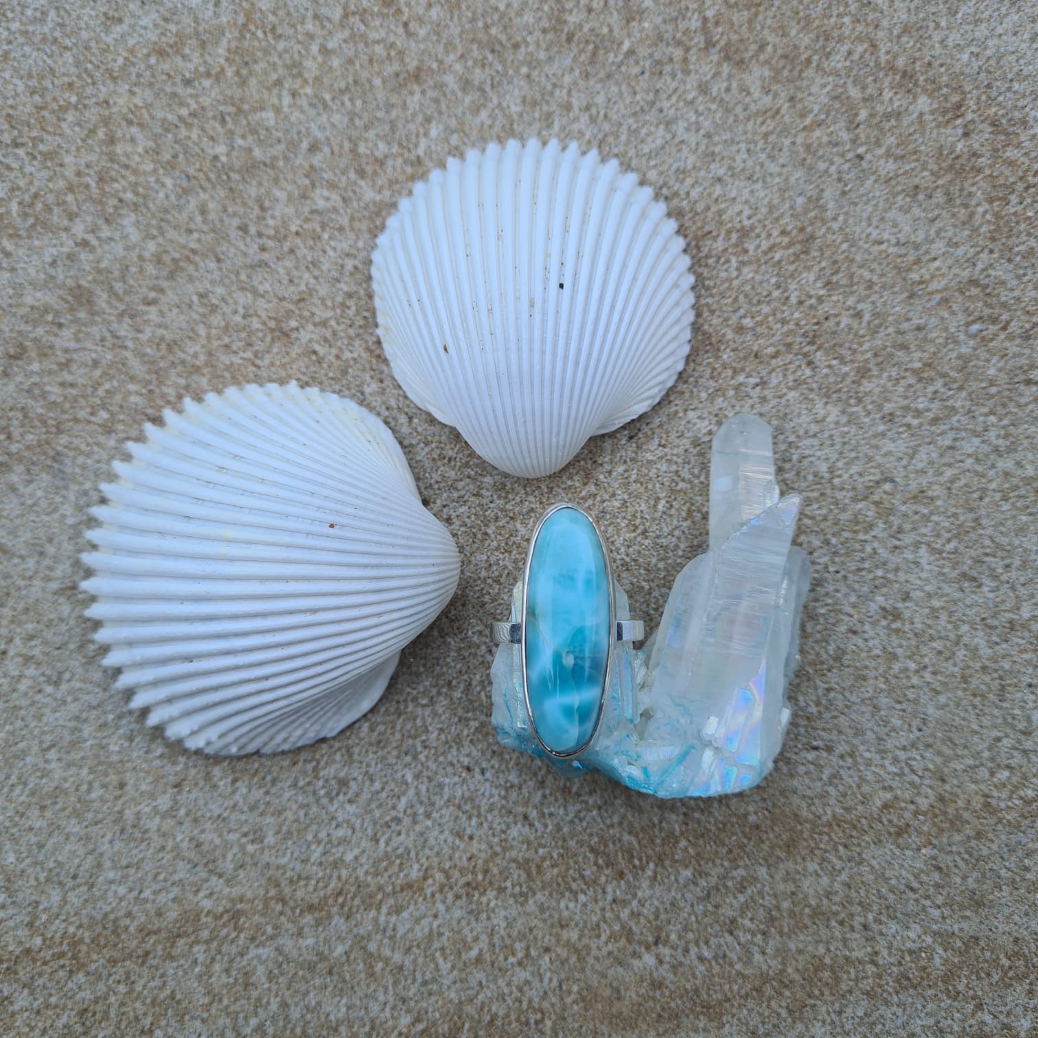 Larimar Ring - FeatherTribe