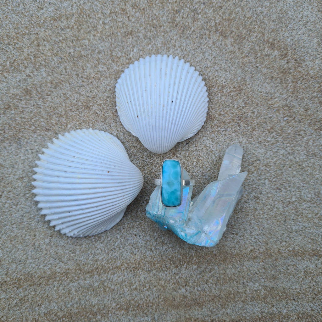 Larimar Ring - FeatherTribe