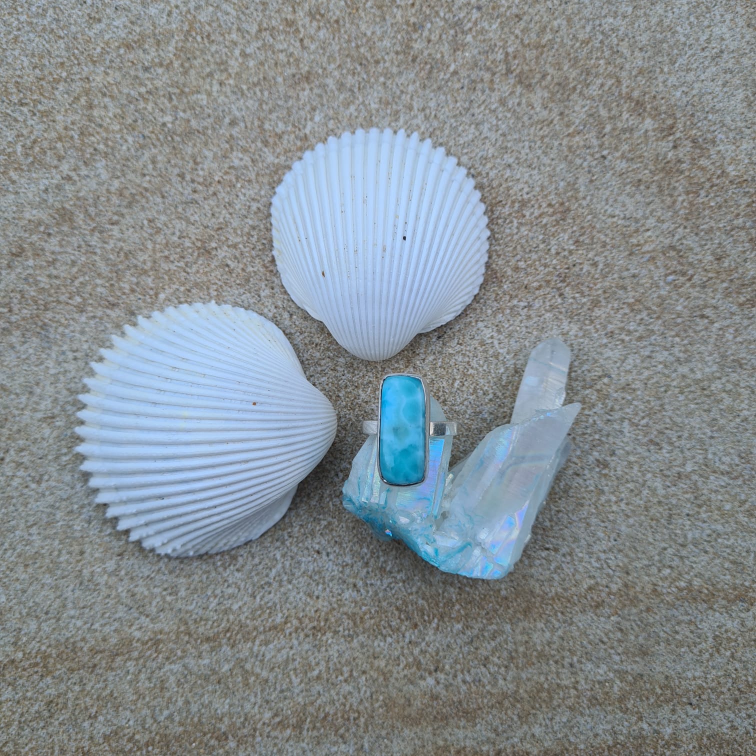 Larimar Ring - FeatherTribe