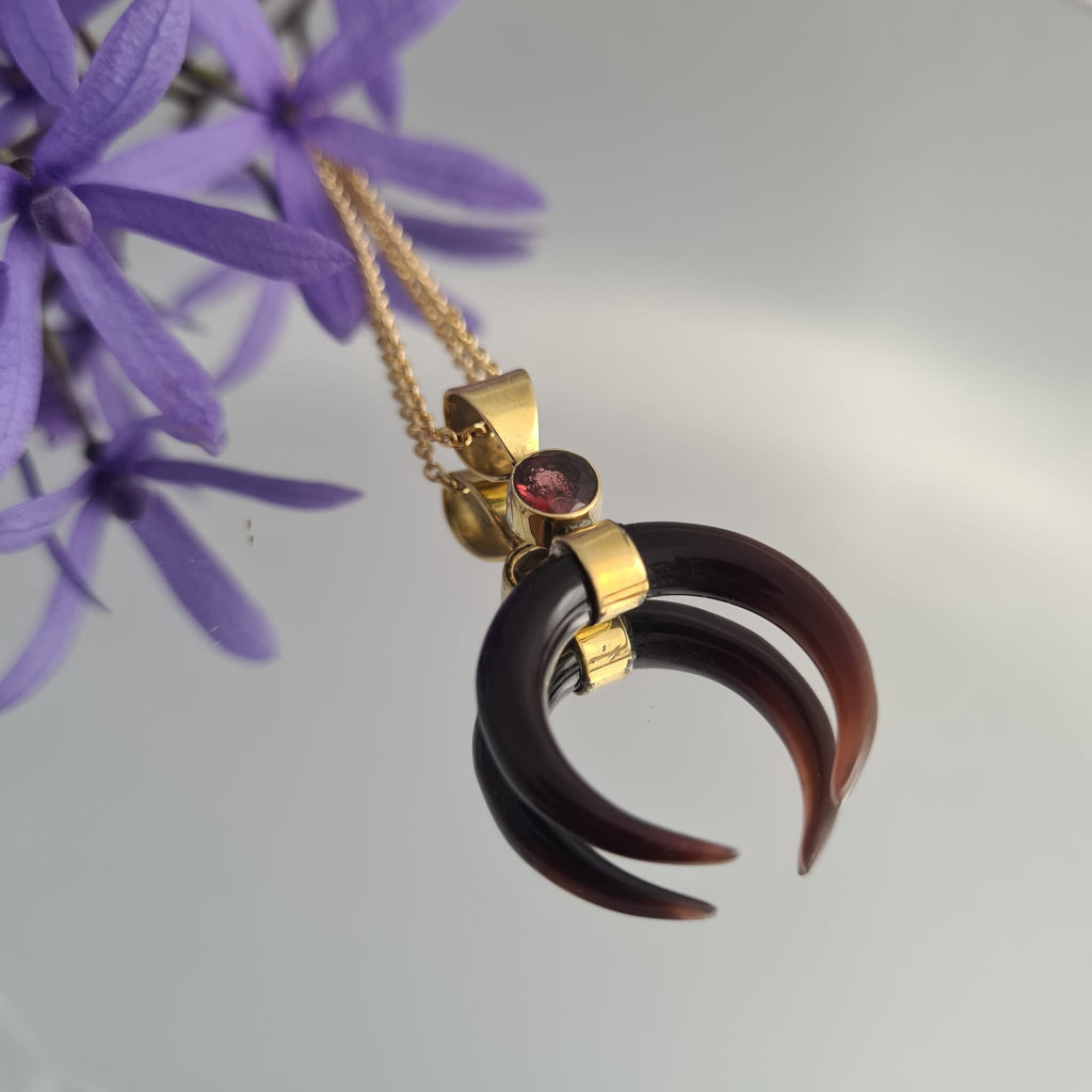 Moon Goddess Necklace - Black - FeatherTribe