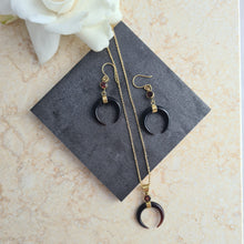 Load image into Gallery viewer, Moon Goddess Earrings - Black
