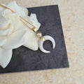 Moon Goddess Necklace - White - FeatherTribe