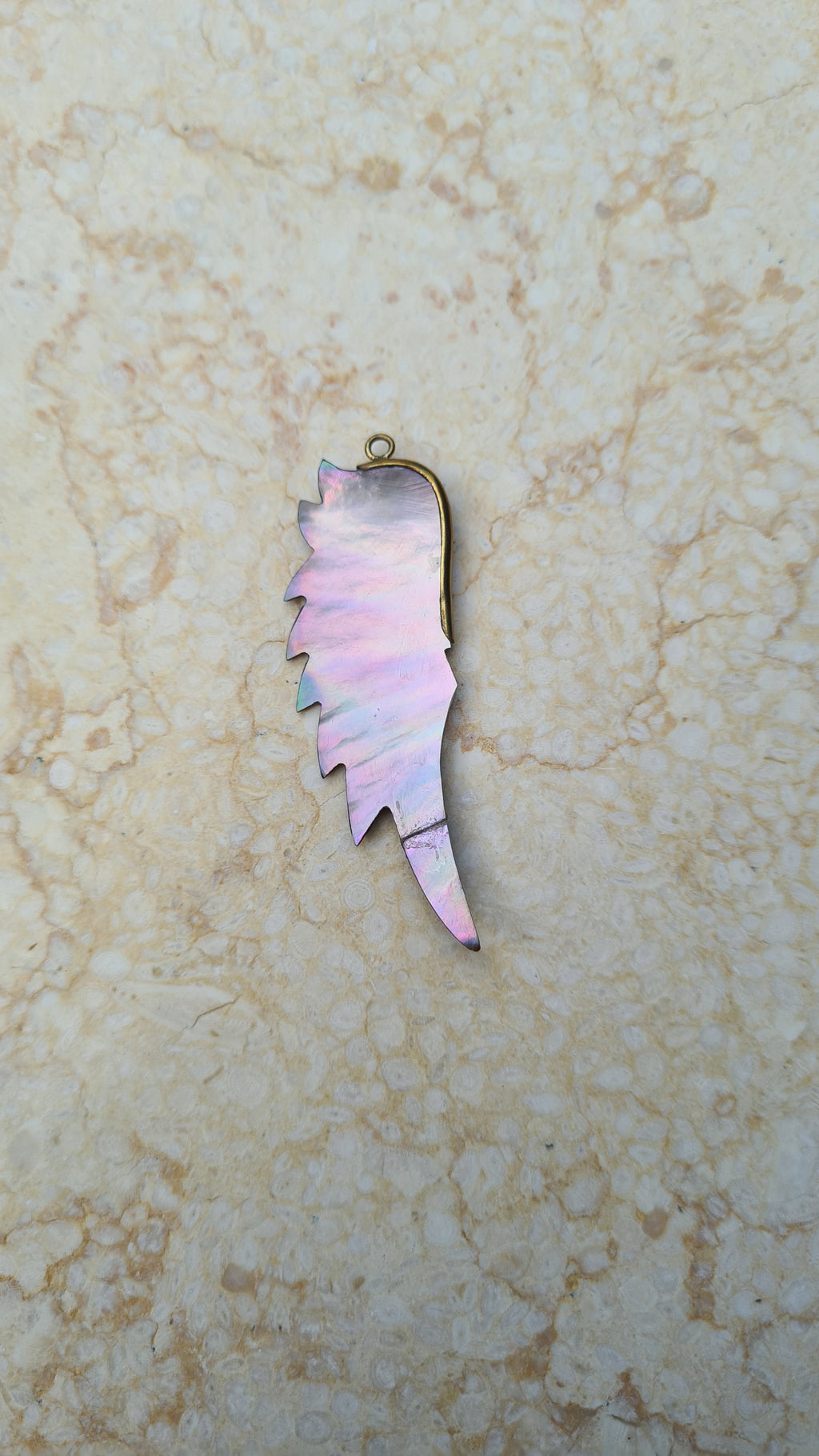 SECOND: Archangel Michael Pendant - Black Pearl - FeatherTribe