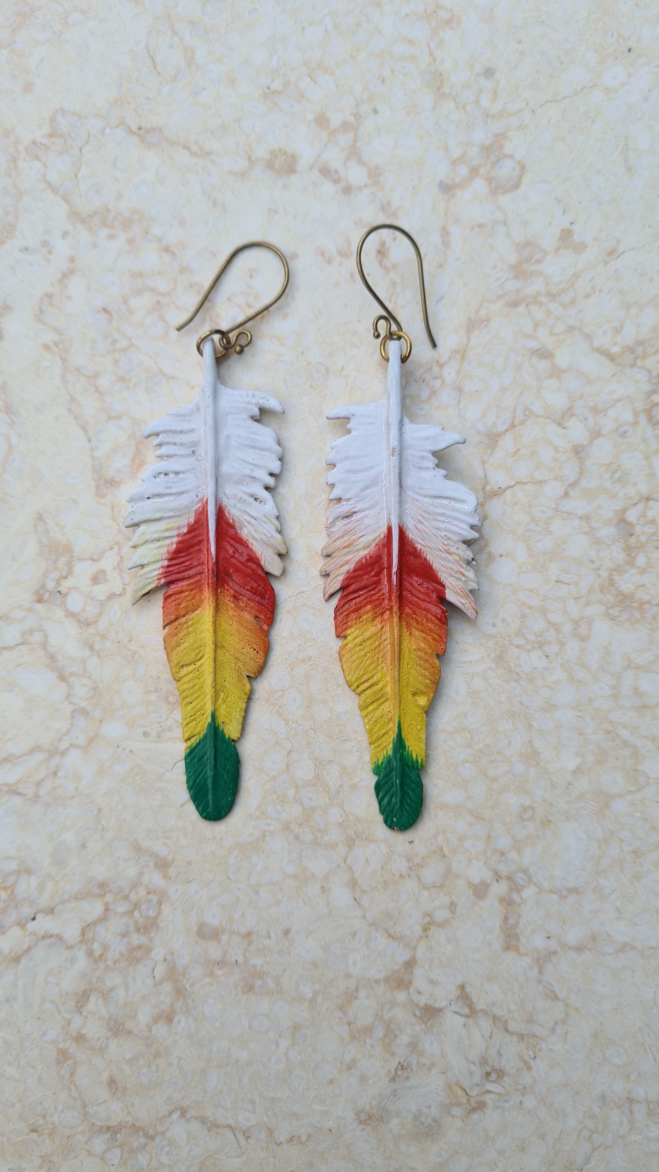 SECOND: Lorikeet Feather Earrings - FeatherTribe