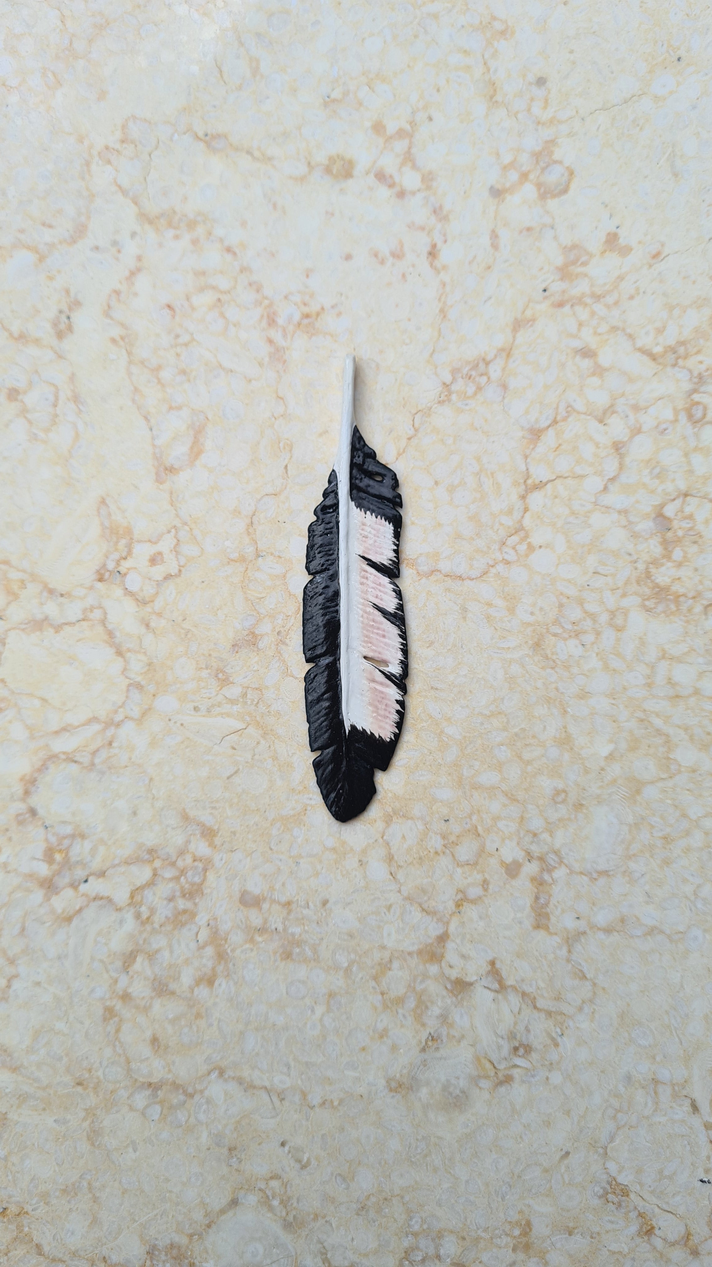 SECOND: Magpie Feather Necklace (Small) - FeatherTribe