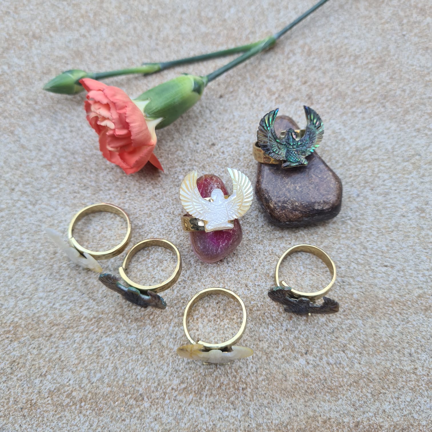 Mini Shell Isis Ring - FeatherTribe