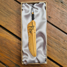 Load image into Gallery viewer, Limited Edition Tribe Flight Feather hand-carved out of Sandalwood in gift box

