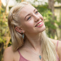 Abalone Mini Angel Wing Necklace - Single - FeatherTribe