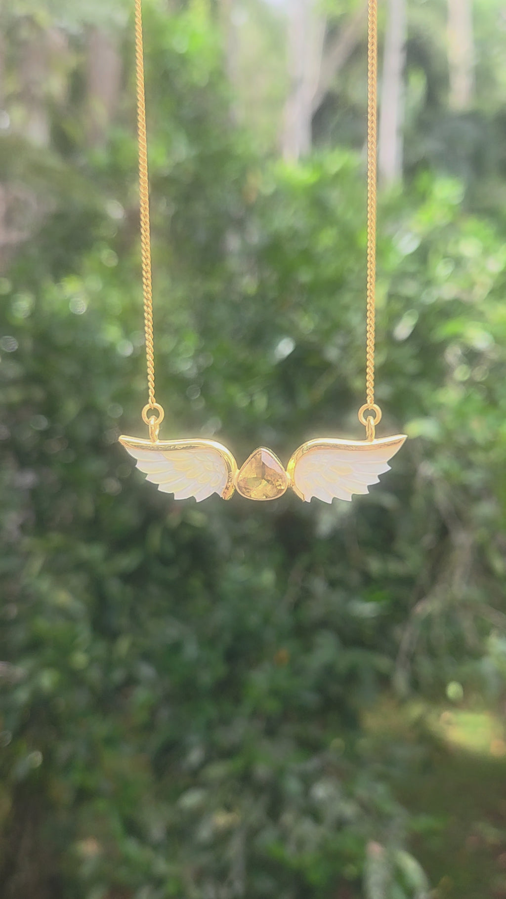 Angelica Pendant Gold with Citrine