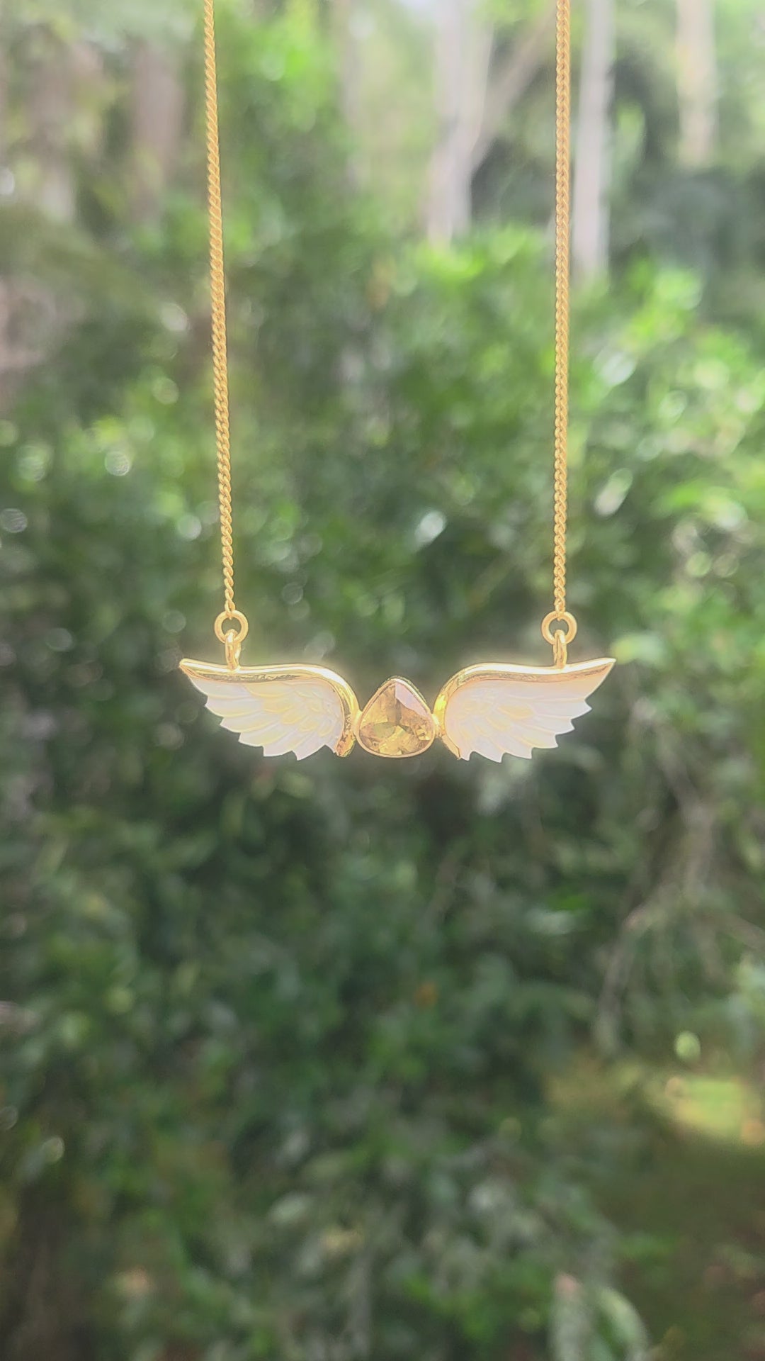 Angelica Pendant Gold with Citrine