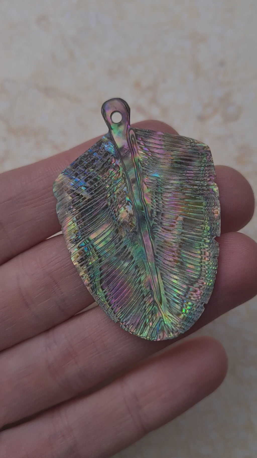 SECOND: Abalone Eagle Down Feather
