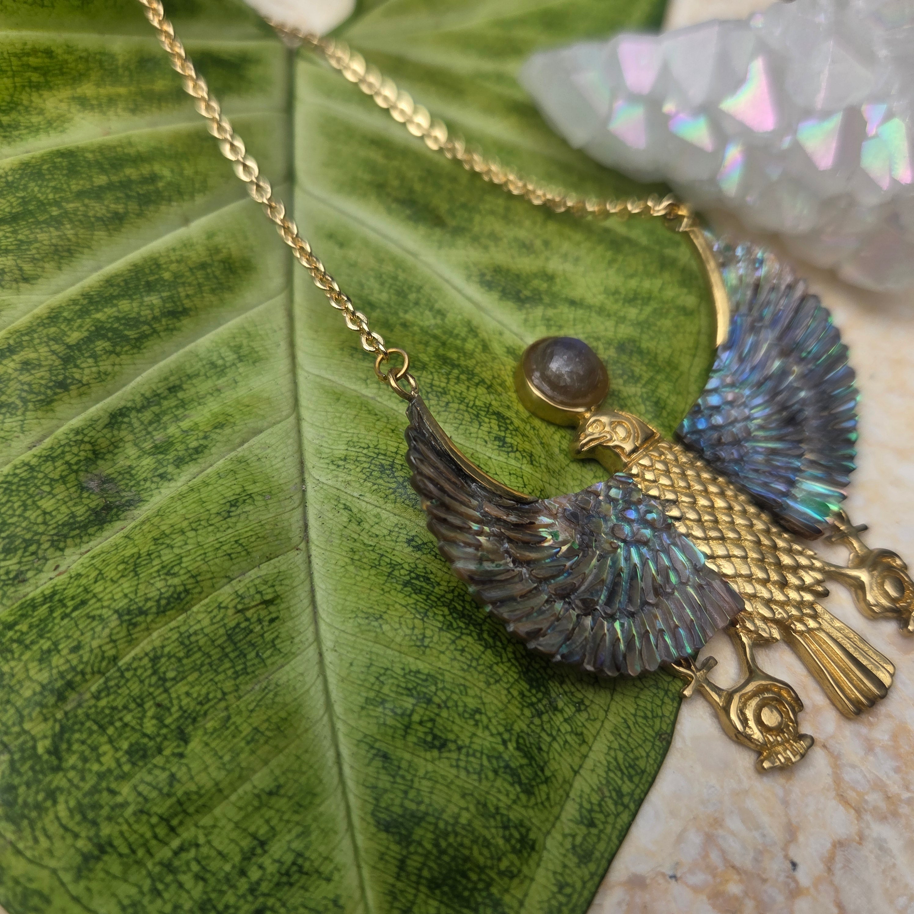 SECOND: Abalone Horus Necklace