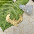 SECOND: Medium Gold Isis Goddess Necklace