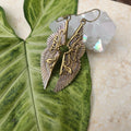 Athena Earrings Pink Pearl - Feather Tribe