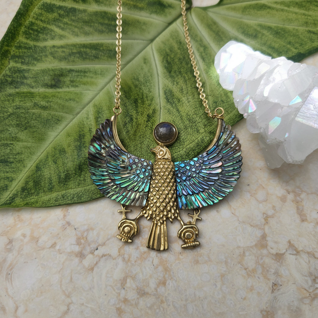 SECOND: Abalone Horus Necklace