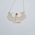Small Garnet Silver Isis Goddess Necklace or Headpiece - FeatherTribe