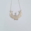 Small Moonstone Silver Isis Goddess Necklace or Headpiece - FeatherTribe