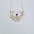 Small Silver Amethyst Isis Goddess Necklace or Headpiece - FeatherTribe