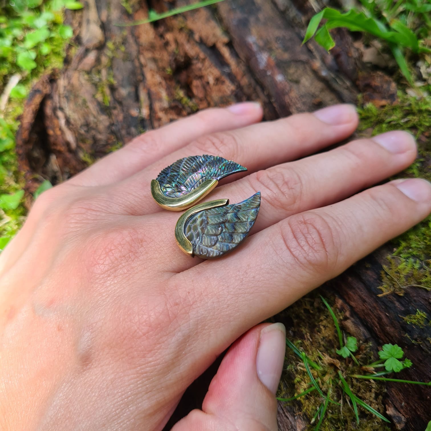 Angels Wing Ring - FeatherTribe
